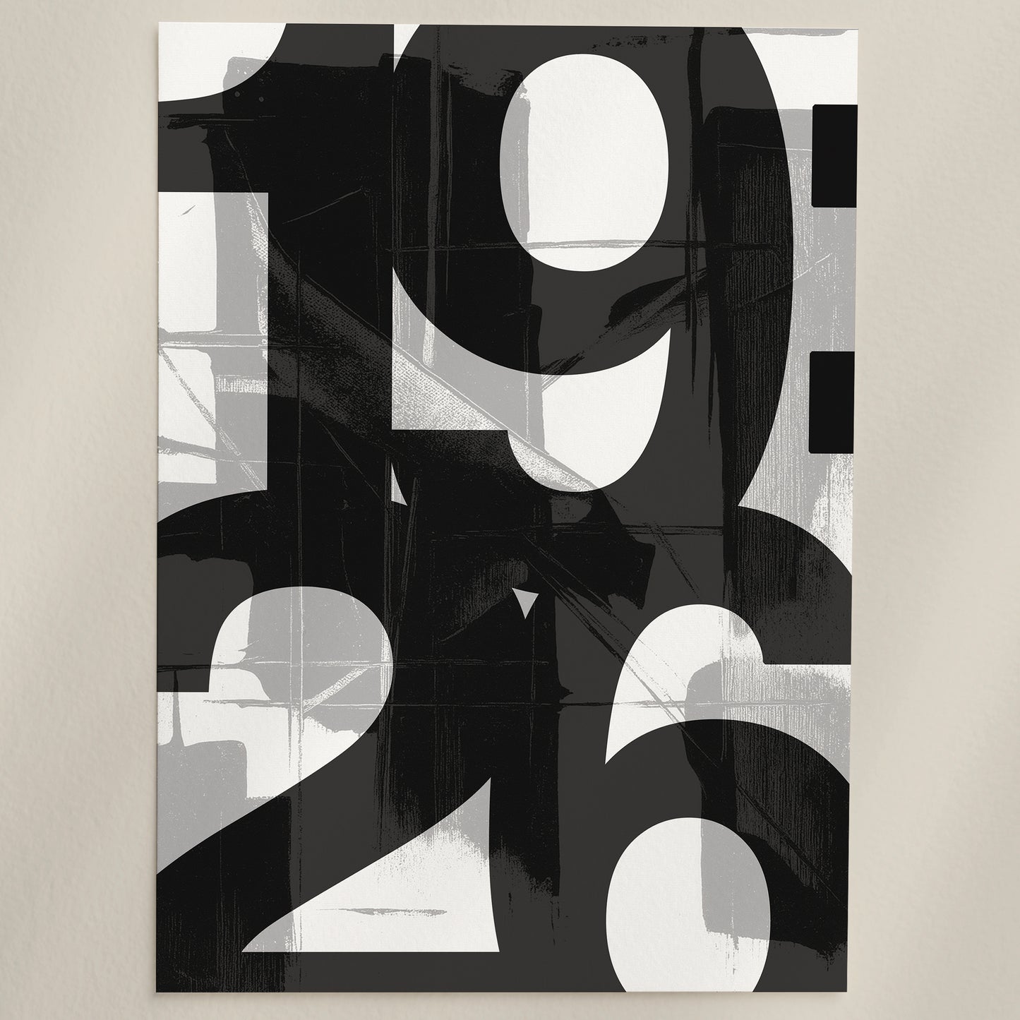 Matthew 19:26 Bold Typography Christian Wall Art Print