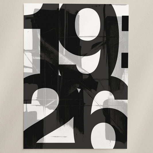 Matthew 19:26 Bold Typography Christian Wall Art Print