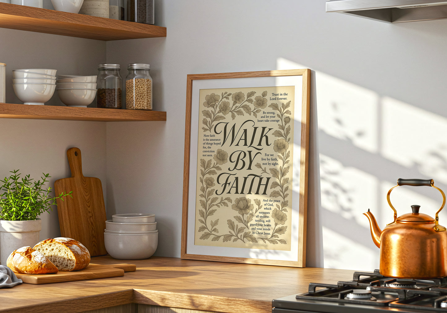 Walk By Faith Christian Wall Art