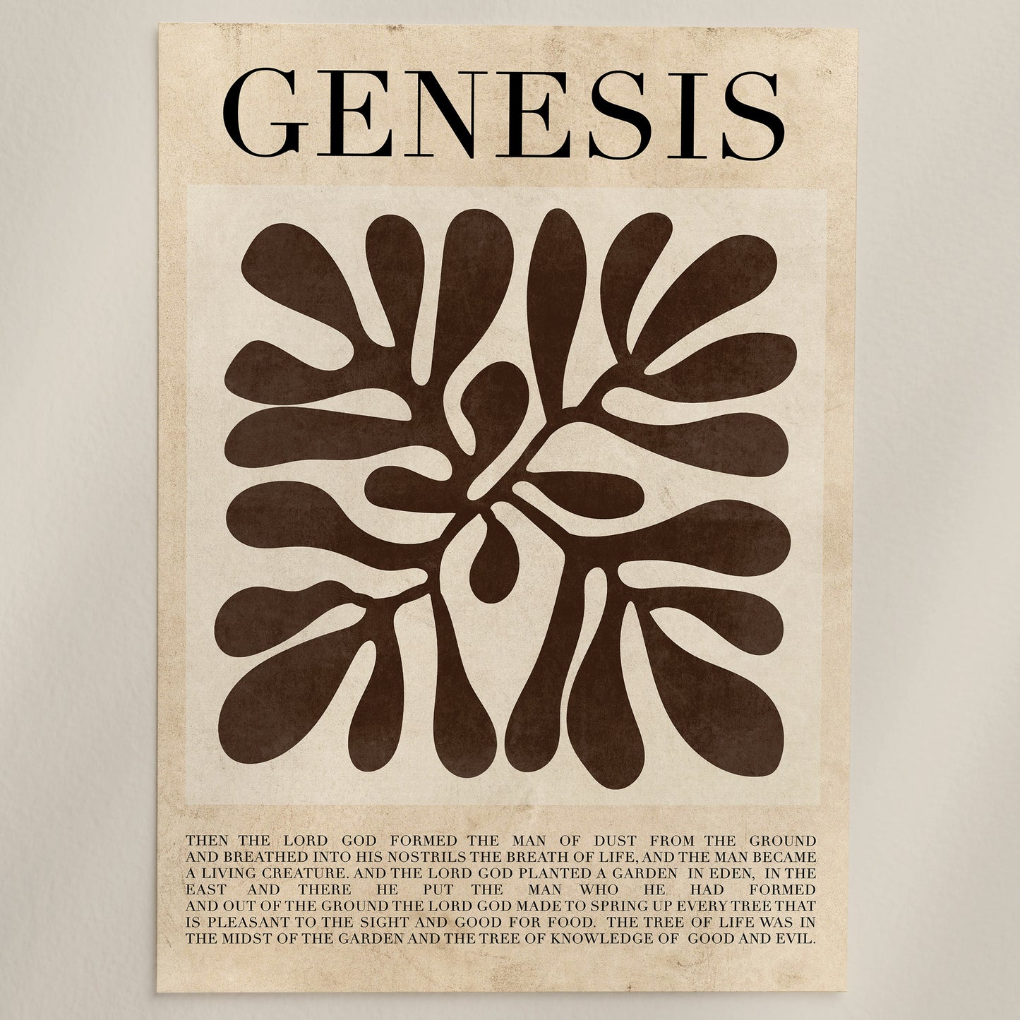 Genesis Christian Wall Art Print