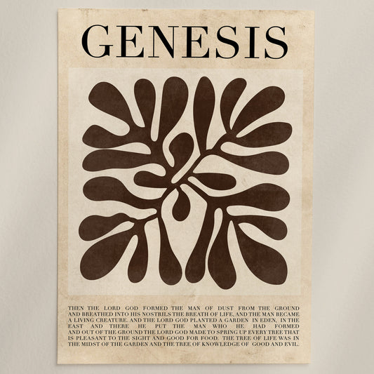Genesis Christian Wall Art Print