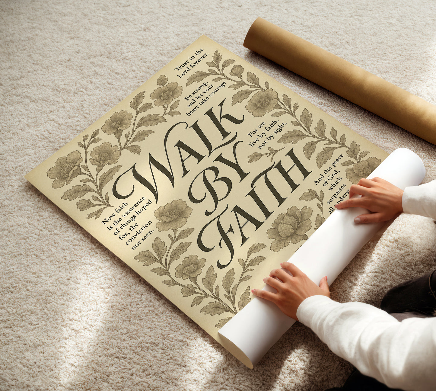 Walk By Faith Christian Wall Art