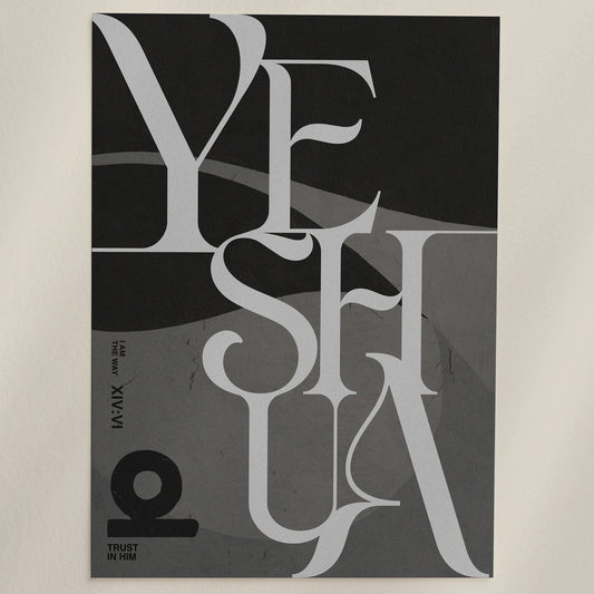 Yeshua Modern Christian Wall Art Print