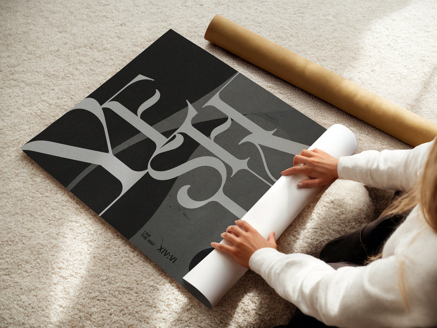 Yeshua Modern Christian Wall Art Print